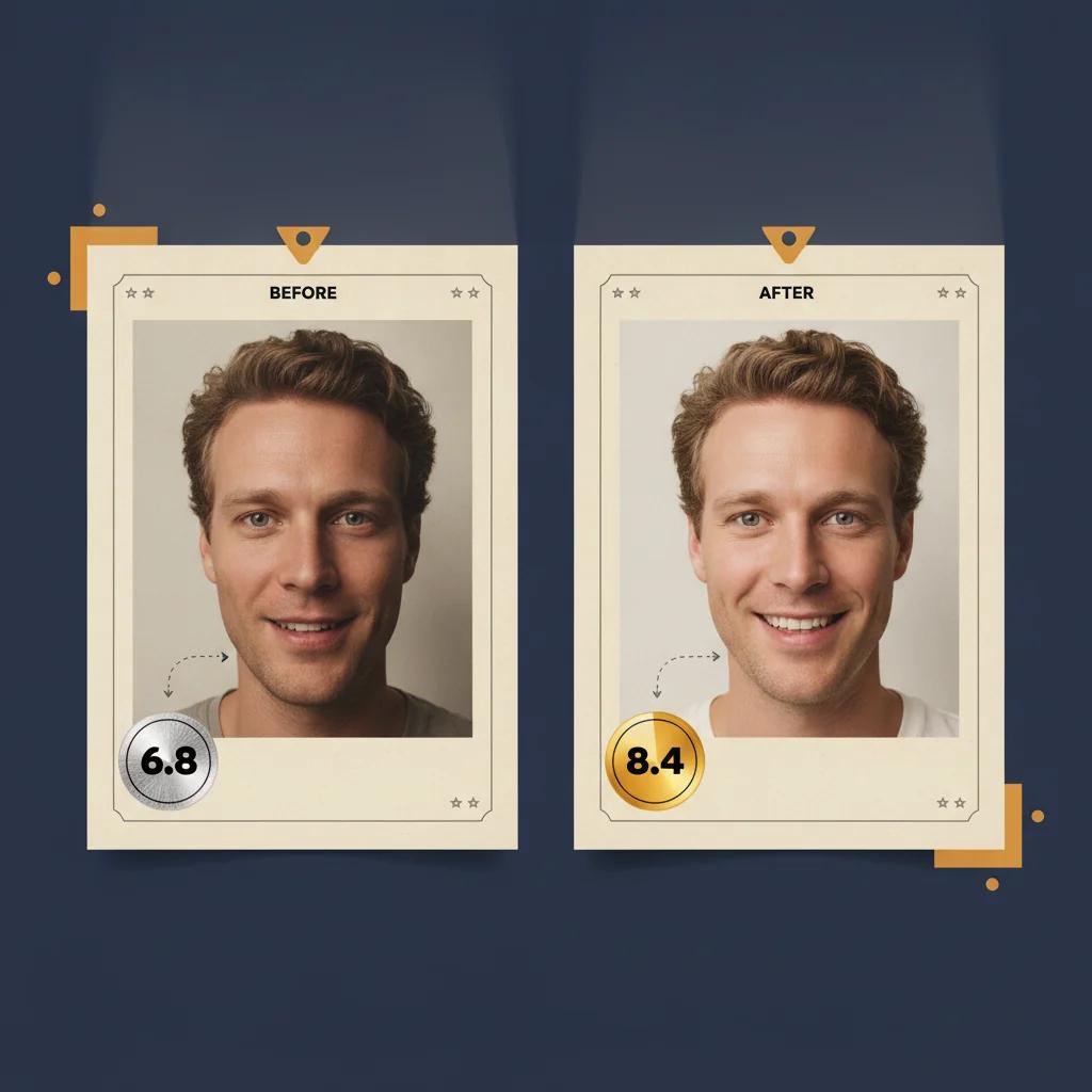 Use an AI Attractiveness Test to Compare Profile Photos generated report card